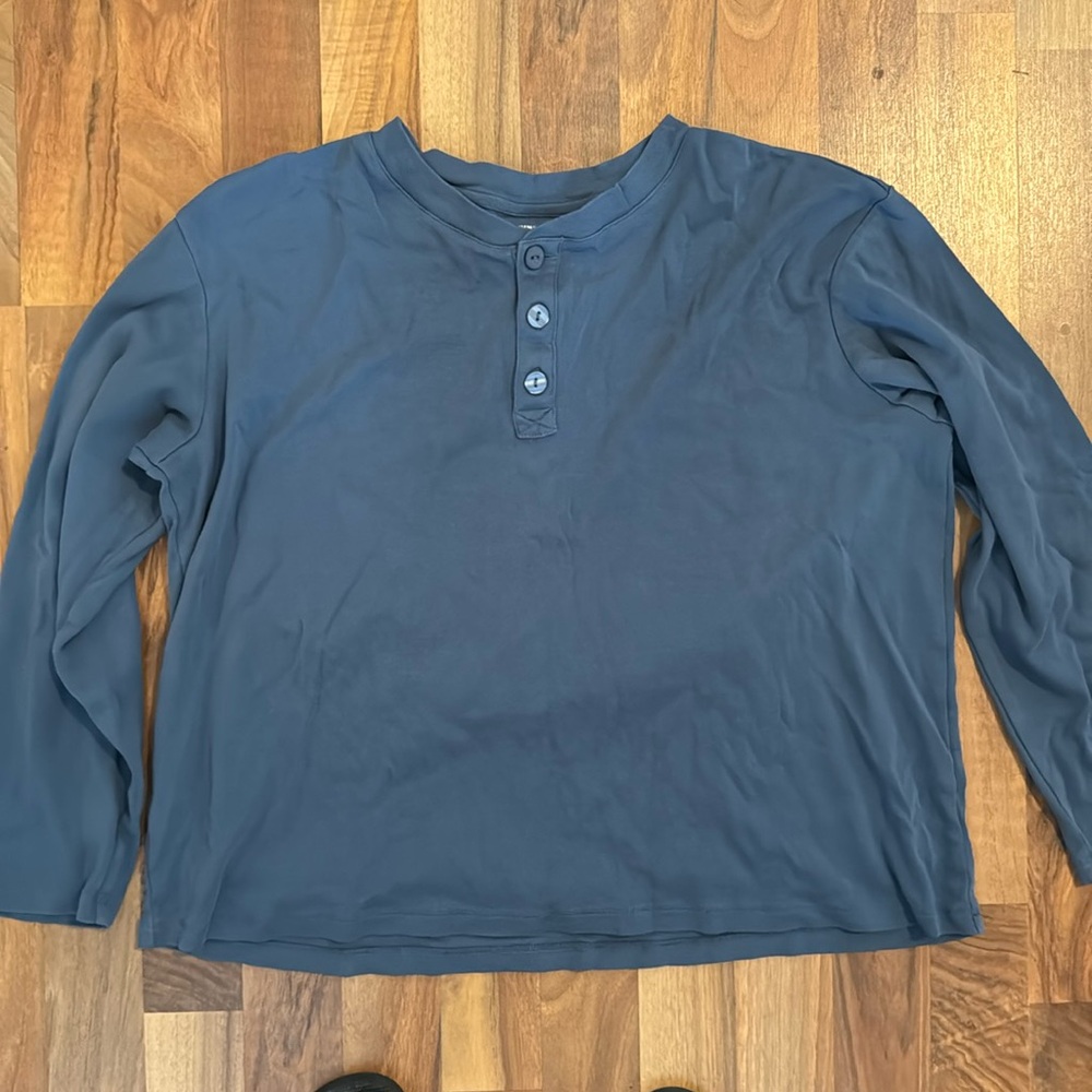 Summersalt Long Sleeve Grayish Blue Long Sleeved Top